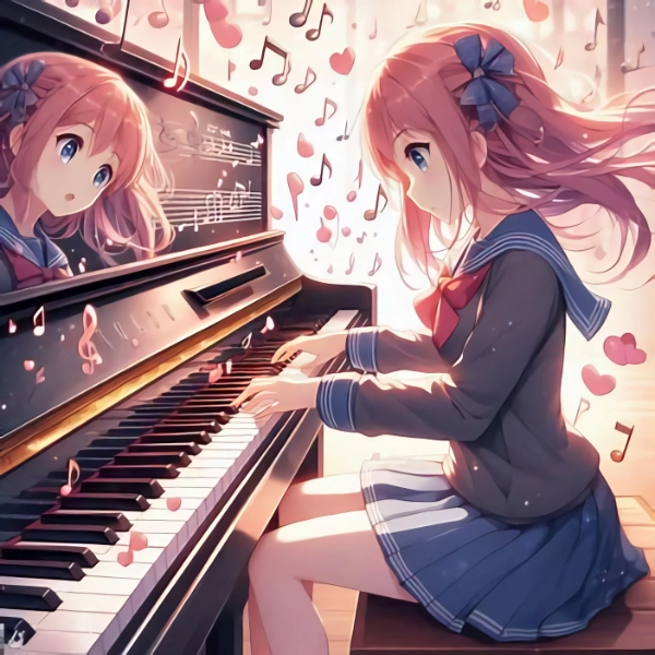 奏でた音符があふれ出す