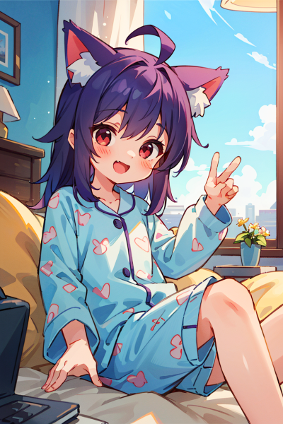 パパにおはようの挨拶