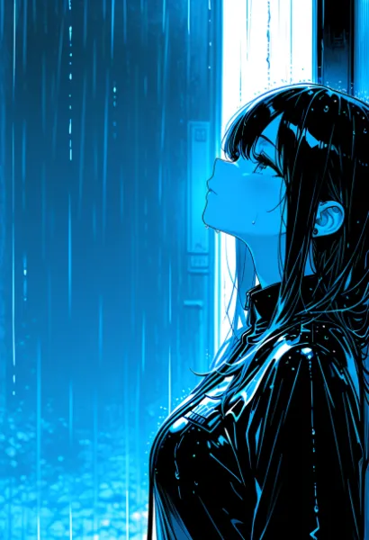 青い雨に佇む少女の秘密