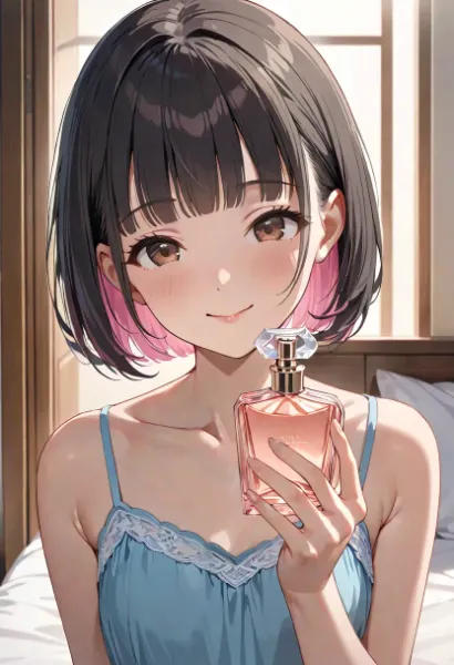 香水つけてみた！