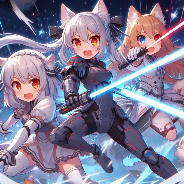 宇宙剣士なきつね娘