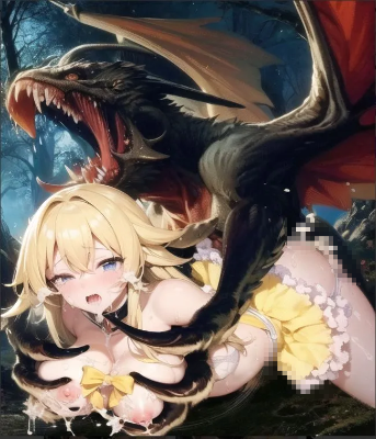 魔法少女、モンスターに敗北
