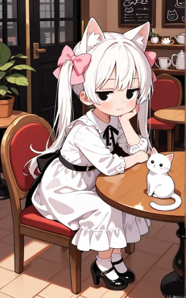 猫カフェ？のシロさん