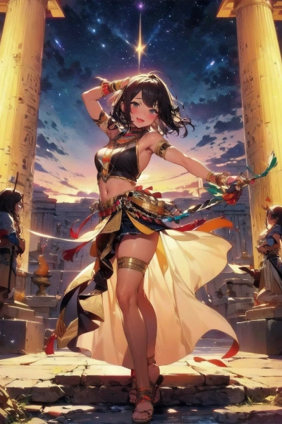 古代エジプトの踊り子的女性神官（ダンスver.）其之二