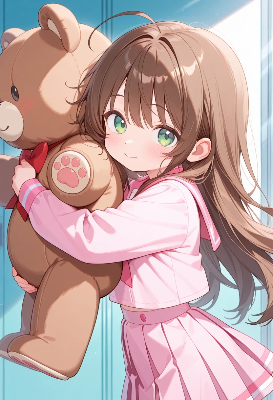 テディベアを抱く少女3☆