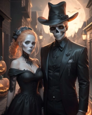 ハロウィンカップル