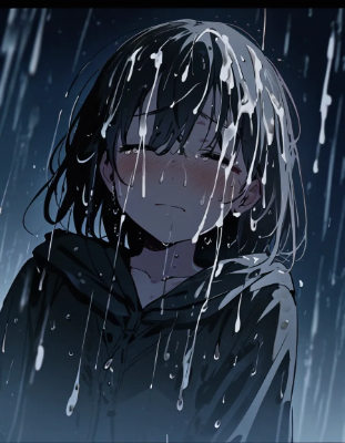 白〇液が降る街で