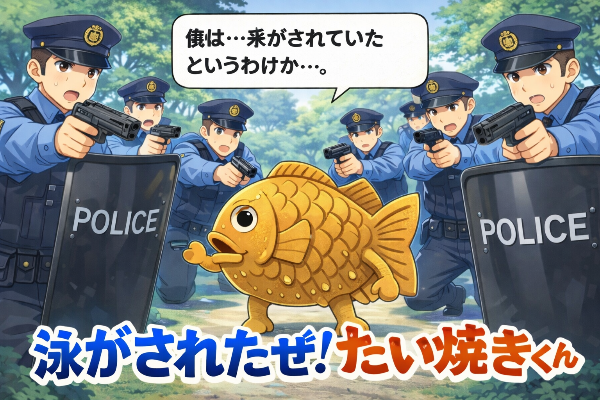 泳がされたぜ！　たい焼きくん