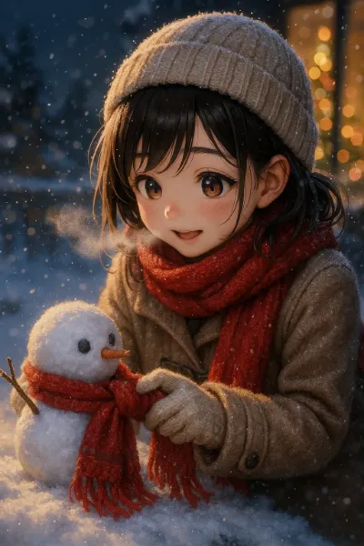 雪の夜に芽生えた小さな友情