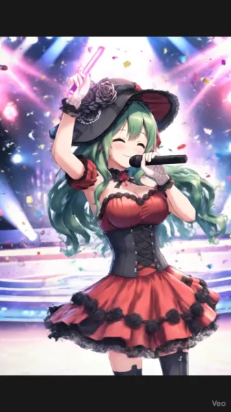 歌って踊るアイドル　動画1