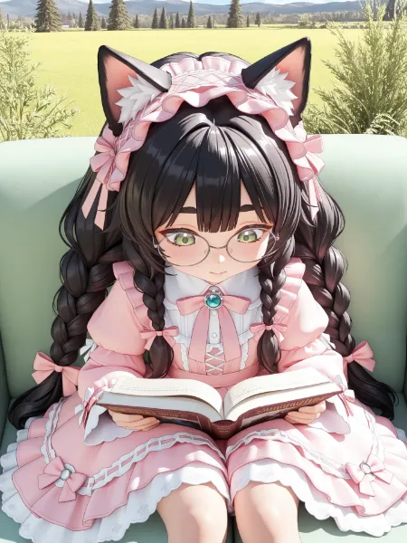 本を読む少女