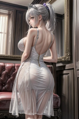 白いドレスの女性２