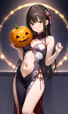 チャイナドレスとハロウィン🎃