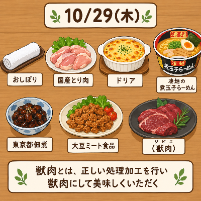 10/29 何の日食品