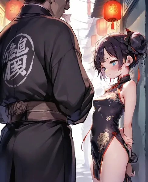 チャイナドレスの少女