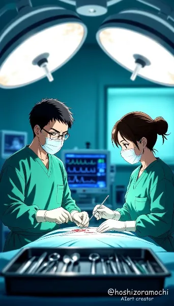 深夜の救命室、二人の外科医が紡ぐ奇跡 - A late-night emergency room miracle woven by two surgeons