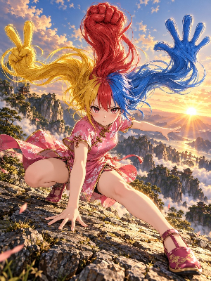 頭髪伸拳流・三極拳
