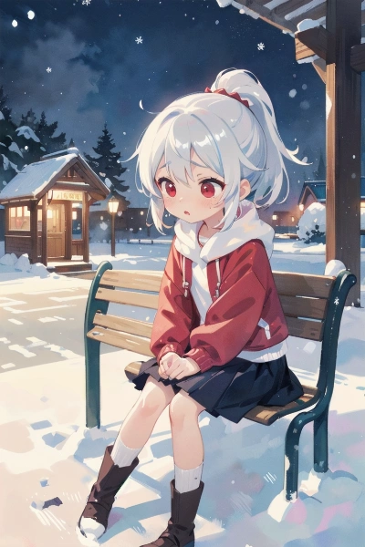 待ち続ける少女