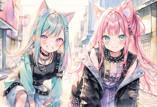 ヤンキーにゃんこツイン