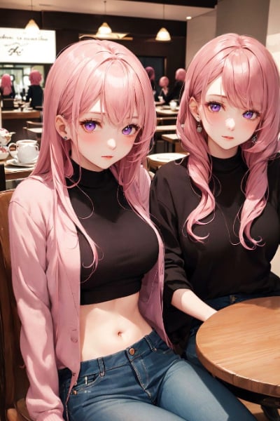 お茶③　双子ちゃんのお茶会