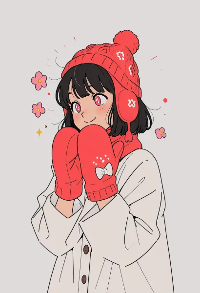 赤い帽子の少女と冬の調べ