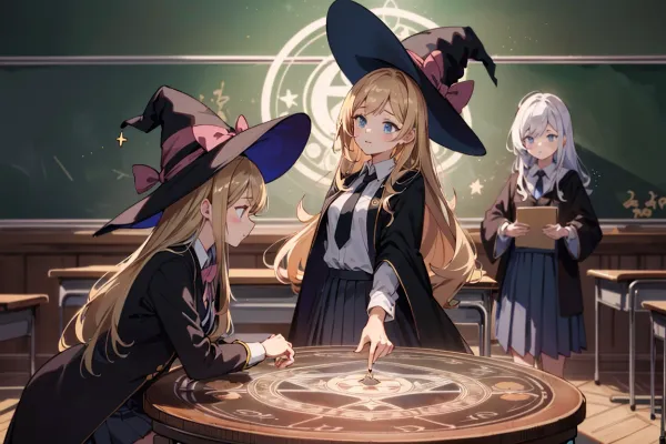 魔法魔術学院の少女（学生・魔女）たち