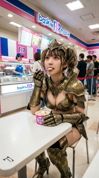 黄金の戦士と甘い誘惑の瞬間