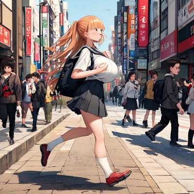 走る子