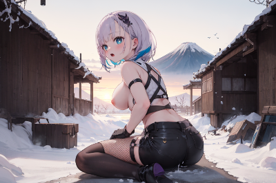 富士山とレイネ