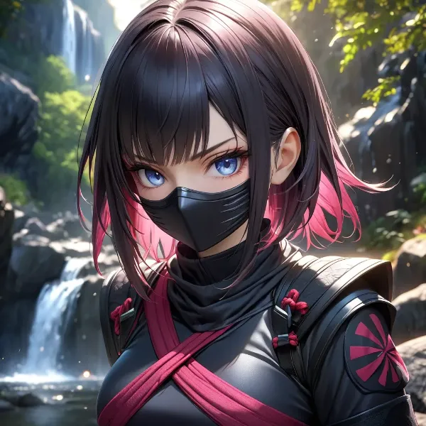 滝辺の謎めく忍者少女