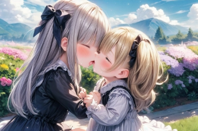 11月21日の百合キスイラスト