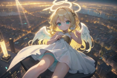 その天使は人々の営みを見守る