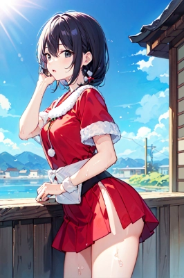 夏の美女サンタクロース