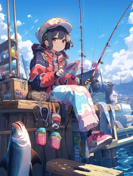 No.968 海釣りの女の子