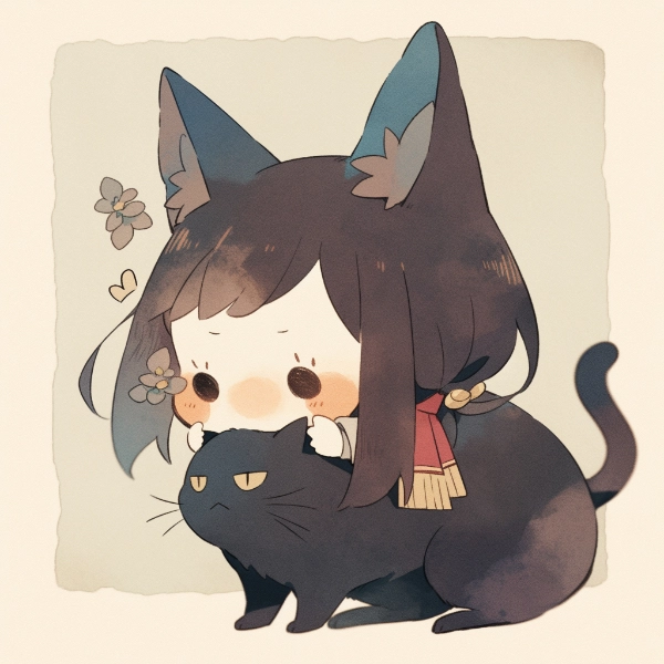 猫食べる