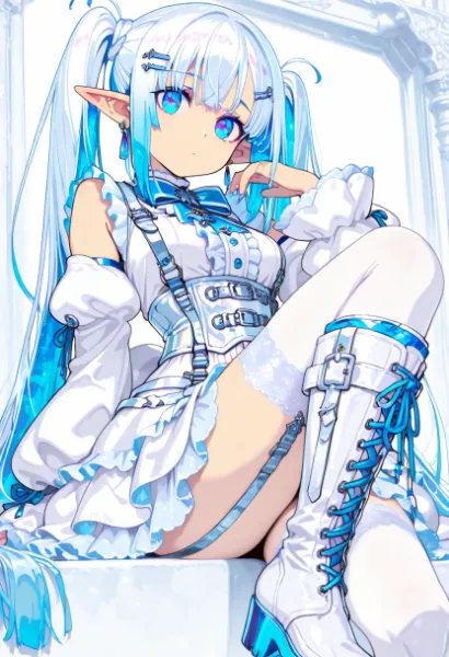 氷のエルフ姫の秘密の休憩