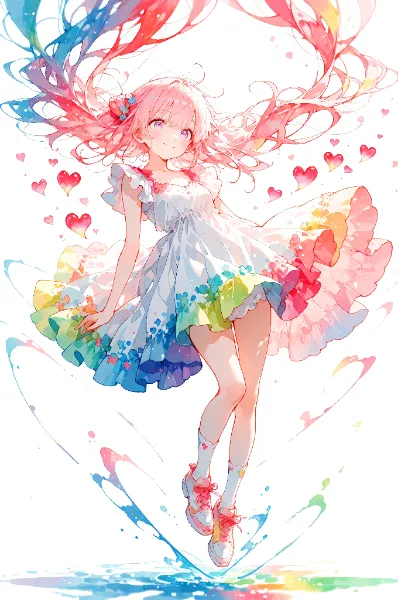 虹色に舞う恋のきらめき