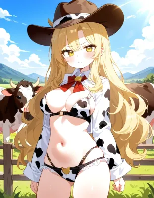 金髪牛娘ちゃん