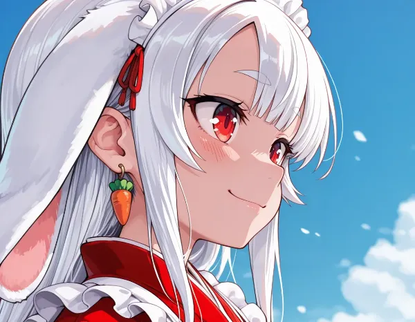 耳たぶに🥕イヤリングだぜぇい！