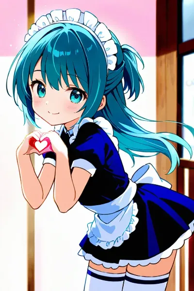 常磐アクア（お題：手でハート#1）