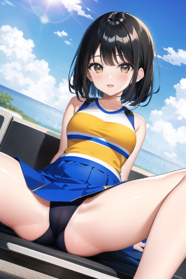 チアガールの開脚