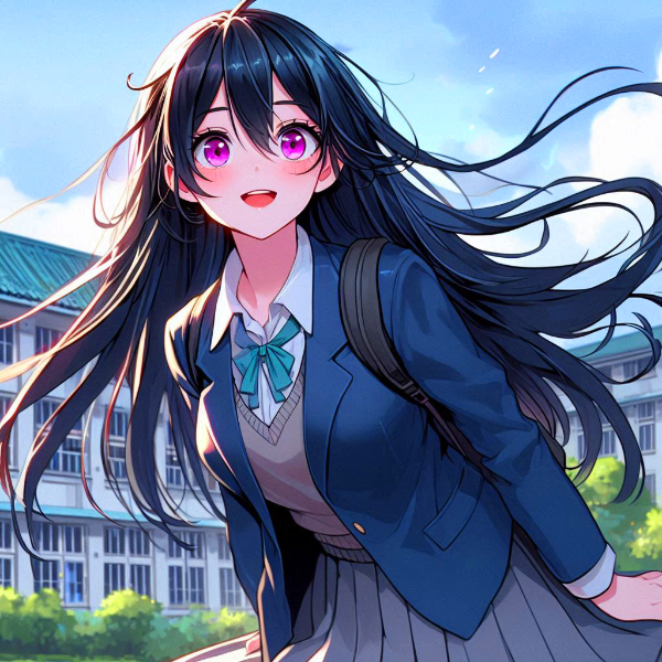 アニメ塗りな、うちの子・スズカと、学び舎＊その2(15枚)