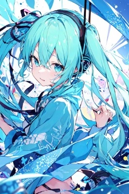 初音ミク　フリーアイコン