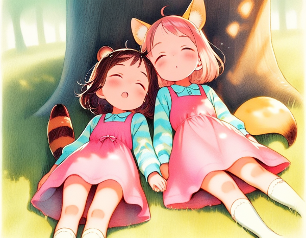 コン子とポン子・お休み