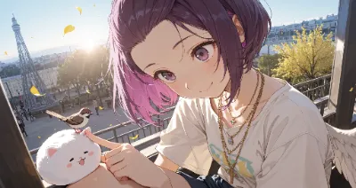 色々ノリ文鳥