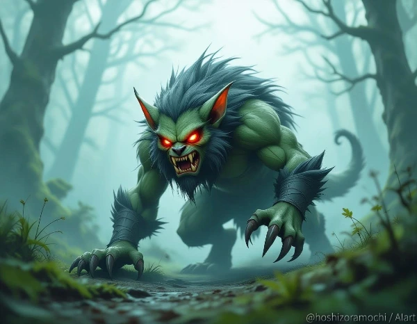 牙の森：野獣型ゴブリン