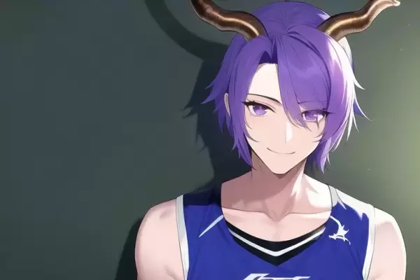 「紫髪」「ジャージ」「おっとり」な魔族系イケメン