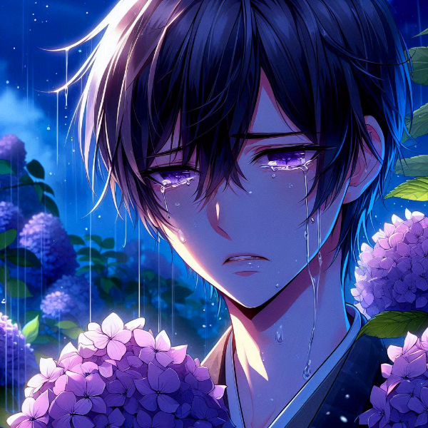 涙を流す、黒髪短髪男性…その2(11枚)