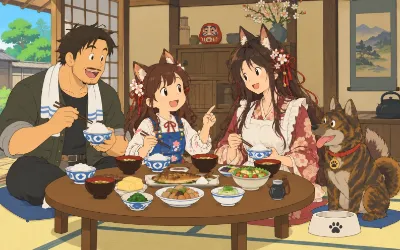 夜叉神さんちの晩ごはん