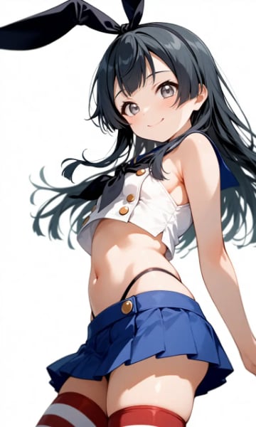 島風コスの少女